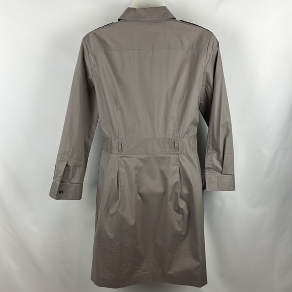 Theory Savita Gray Button-Down Shirt Dress Size 6 - Picture 7 of 13